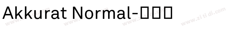 Akkurat Normal字体转换